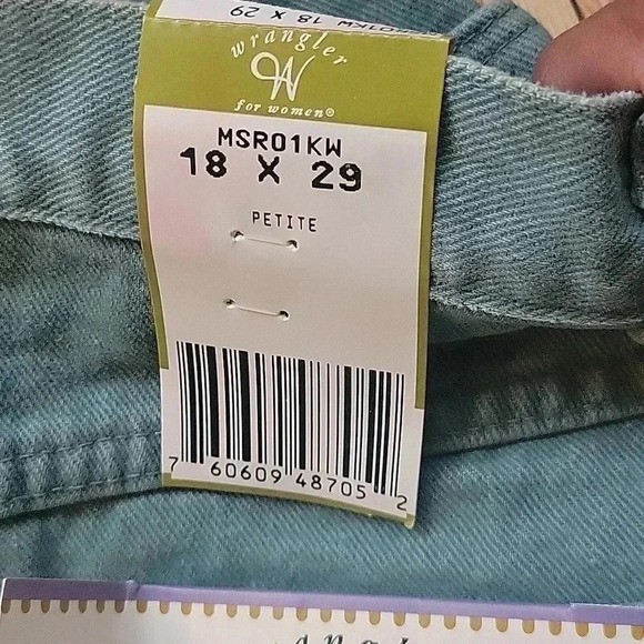Vintage 90s New With Tags Wrangler Jeans Size 18 Petite - Picture 2 of 8